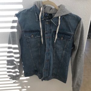 Sweater jean jacket